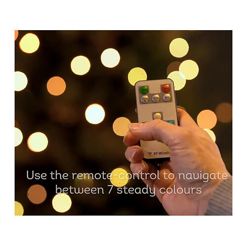 Weihnachtsbaum, stilisiert, aus Eisen, schwarz, mit 355 LEDs, für den Außenbereich – 240 cm 4