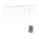 Tenda stalattiti 105 LED 280x60x60 cm multicolore esterno s3