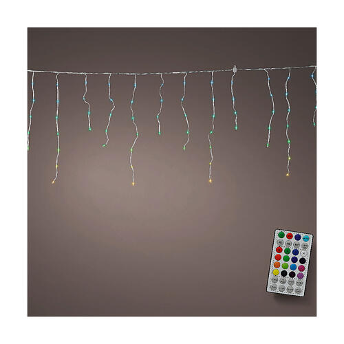 Icicle lights, outdoor 212 LEDs with colourchanging program, 230x24x24 in 1