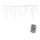 Rideau stalactites 580x60x60 cm multicolore 212 LEDs intérieur extérieur s3