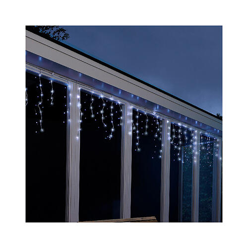 Tenda stalattiti 580x60x60 cm multicolore 212 LED esterno 4