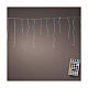 Tenda stalattiti 580x60x60 cm multicolore 212 LED esterno s1