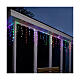 Tenda stalattiti 580x60x60 cm multicolore 212 LED esterno s2