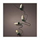 Catena luminosa LED addobbo albero 12 metri candele interno s1