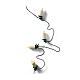 Catena luminosa LED addobbo albero 12 metri candele interno s3
