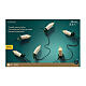 Catena luminosa LED addobbo albero 12 metri candele interno s4