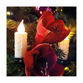 Corrente luminosa LED para árvore de Natal 12 m velas para interior