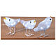 Oiseaux décorations lumineuses 15x5x10 cm intérieur extérieur 30 LEDs s2