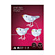 Uccellini figure natalizie 15x5x10 cm interno esterno 30 LED s5