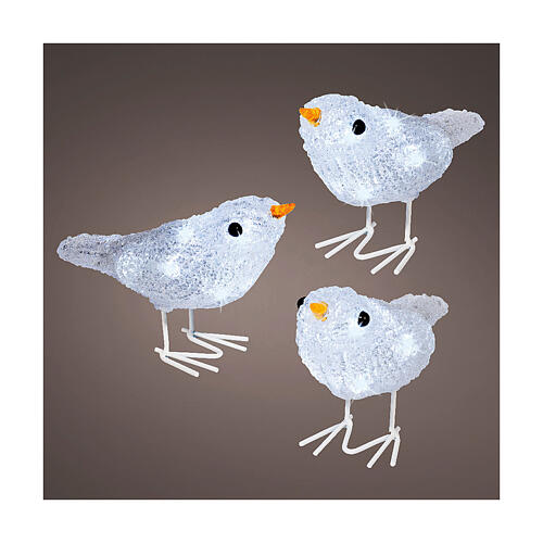 Christmas figures birds 15x5x10 cm internal external 30 LEDs 1