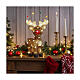 Renna luminosa 48 LED acrilico 15x30x45 cm uso interno esterno s2