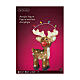 Luminous reindeer 48 acrylic LEDs 15x30x45 cm for indoor and outdoor use s4