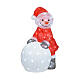 Boneco de neve luminoso 30x40x60 cm 90 LEDs interior e exterior acrílico s2