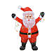 Lighted Santa Claus, 180 LEDs, acrylic indoor/outdoor figure, 14x26x35 in s2