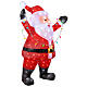 Lighted Santa Claus, 180 LEDs, acrylic indoor/outdoor figure, 14x26x35 in s3