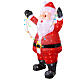 Lighted Santa Claus, 180 LEDs, acrylic indoor/outdoor figure, 14x26x35 in s4