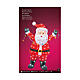 Lighted Santa Claus, 180 LEDs, acrylic indoor/outdoor figure, 14x26x35 in s5