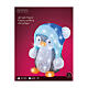 Pingüino luminoso con gorro navideño 60 LED 25x25x30 cm s3