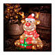 Reno navideño 80 LED 35x40x45 cm interior exterior acrílico s1