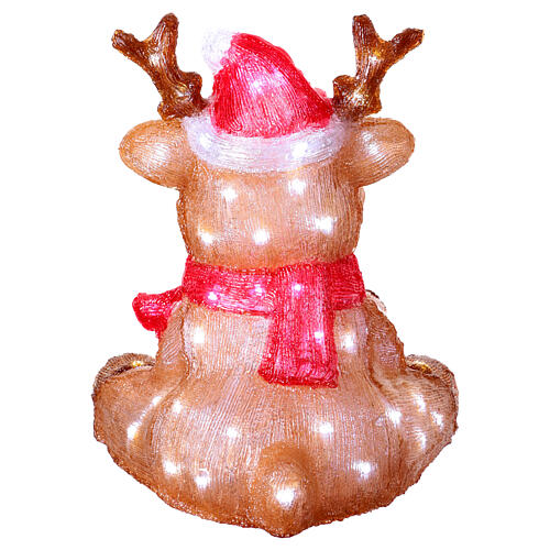 Christmas reindeer 80 LEDs 35x40x45 cm indoor outdoor acrylic 7