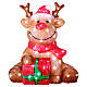 Christmas reindeer 80 LEDs 35x40x45 cm indoor outdoor acrylic s4
