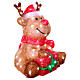 Christmas reindeer 80 LEDs 35x40x45 cm indoor outdoor acrylic s5