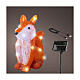 Lighted fox with 30 LEDs, acrylic, 12x6x12 in, for indoor/outdoor s1