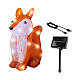 Lighted fox with 30 LEDs, acrylic, 12x6x12 in, for indoor/outdoor s2