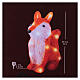 Lighted fox with 30 LEDs, acrylic, 12x6x12 in, for indoor/outdoor s5