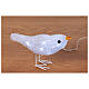 Set of 3 white birds with 30 solar LEDs, 2x6x4 in, outdoor decoration s2