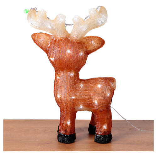 Christmas reindeer with 48 LEDs, acrylic, 12x6x18 in, acrylic indoor/outdoor decoration 8
