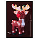 Renna 48 LED acrilico interno esterno 30x15x45 cm Natale s6