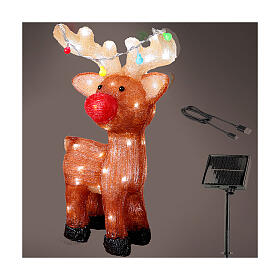 Reindeer 48 LED acrylic indoor outdoor 30x15x45 cm Christmas