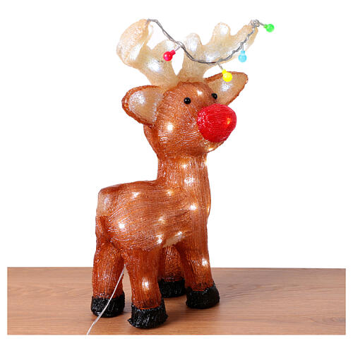 Reindeer 48 LED acrylic indoor outdoor 30x15x45 cm Christmas 5