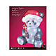 Panda de Noël lumineux 25x25x35 cm 50 LEDS intérieur extérieur s3