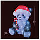 Panda natalizio luminoso 25x25x35 cm 50 LED uso interno esterno s5