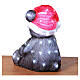 Panda natalizio luminoso 25x25x35 cm 50 LED uso interno esterno s7