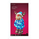 Renna di Natale 20x25x45 cm 105 LED uso interno esterno acrilico s7
