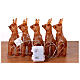 Set 5 renos acrílico 5x15x20 cm coloreados 70 LED interior exterior s7