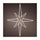 Lighted star with 221 microLEDs, metal, 24x20 in, indoor/outdoor s3