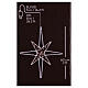 Lighted star with 221 microLEDs, metal, 24x20 in, indoor/outdoor s4