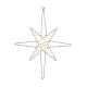 Lighted star with 221 microLEDs, metal, 24x20 in, indoor/outdoor s6