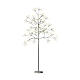 Albero bianco in ferro 480 LED esterno h 150 cm s2