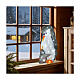 Pinguins coloridos acrílico 60 LEDs interior exterior 50x25x30 cm s2