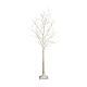 Albero 400 microLED bianco h 150 cm esterno con neve s3