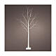 White tree with 600 microLEDs and snow, outdoor decoration, h 70 in s2