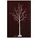 White tree with 600 microLEDs and snow, outdoor decoration, h 70 in s4