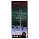 White tree with 600 microLEDs and snow, outdoor decoration, h 70 in s6