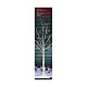 Albero bianco 600 microLED esterno con neve h 180 cm s5