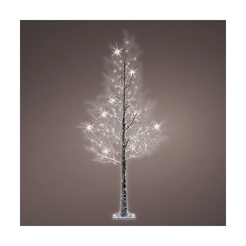 Árbol navideño iluminado 96 LED exterior 180 cm altura 1